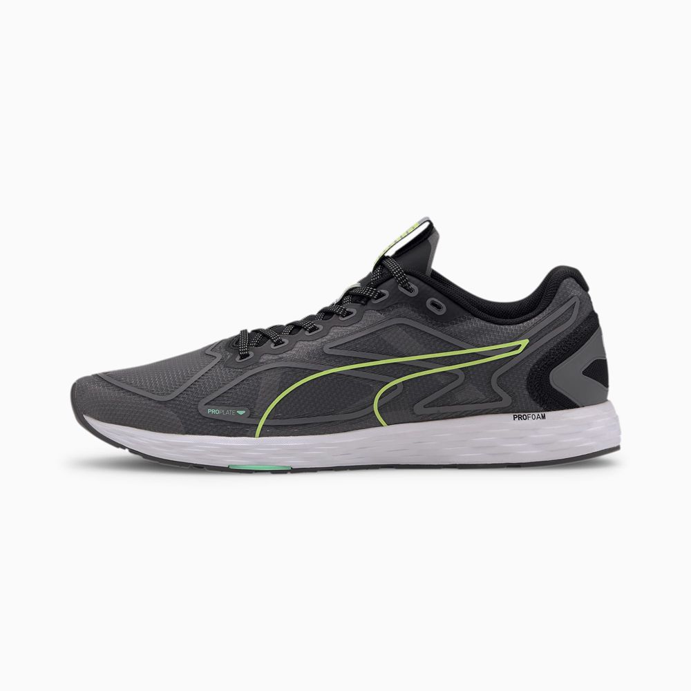 Puma SPEED 300 RACER 2 Férfi Futócipő - Fekete/Sárga/Fehér ( Hungary - WXRZU2831 )